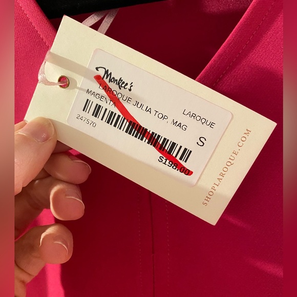 Laroque Julia top in pink. Size small NWT. - Picture 2 of 3